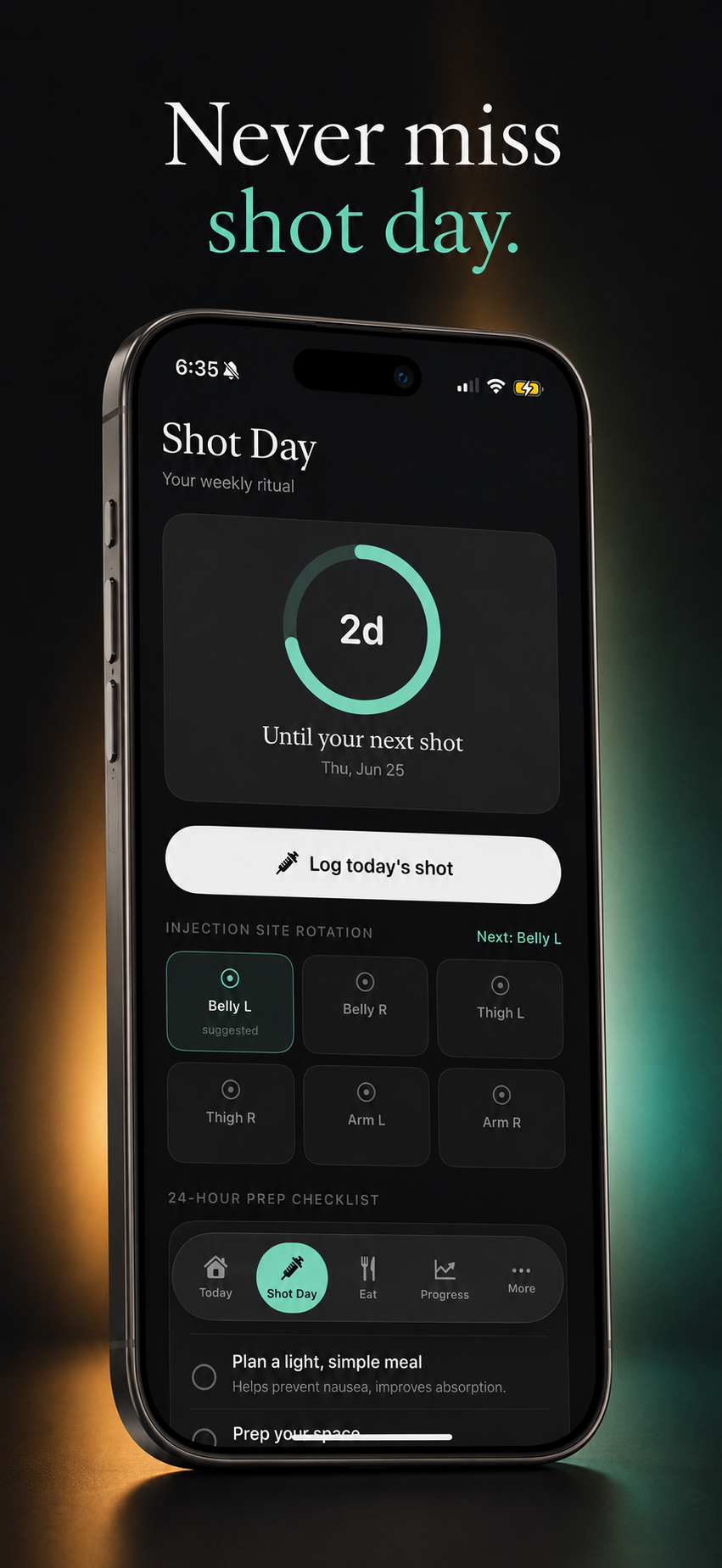 Shot Day — Never miss shot day