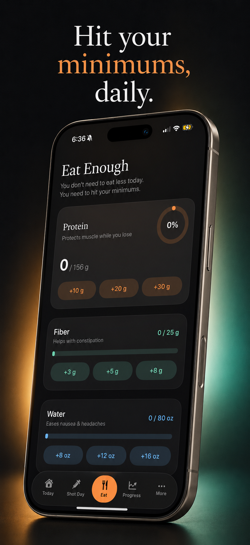 Eat Enough — Hit your minimums, daily